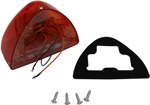 Vista 7 de LED ámbar triangular señal de giro apto para Peterbilt 379 359 357 365 378 Lente LED 31, con 3 cables, 2 piezas