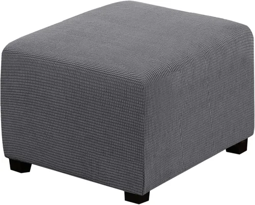 Vista 67 de H.VERSAILTEX Funda Deslizable para Otomana Rectangular Ajuste de Longitud 29"-34" Reposapiés Fundas Deslizables para Sofá Funda para Taburete