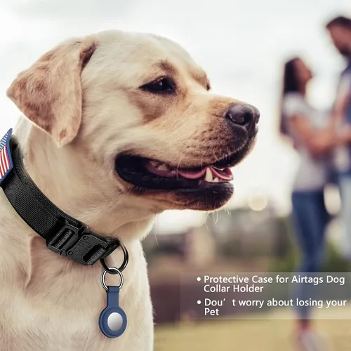 Vista 2 de DAGANXI - Collar táctico para perro, collar ajustable de nailon para adiestramiento con asa de control y hebilla, para perros medianos y grandes