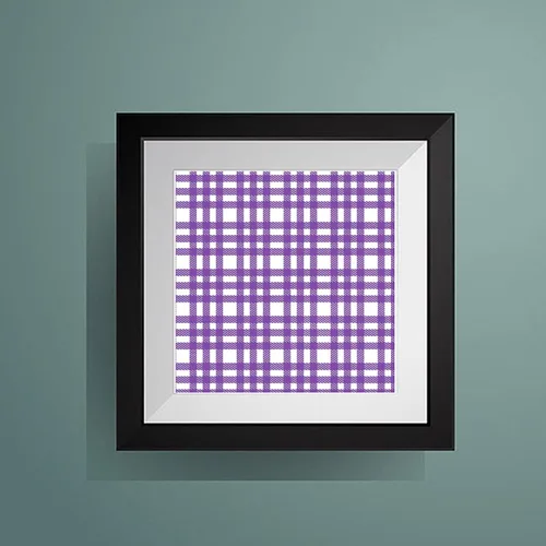 Vista 8 de Plantilla autoadhesiva de impresión de pantalla, plantilla de malla reutilizable con patrón a cuadros, molde de tiza para decoración del hogar