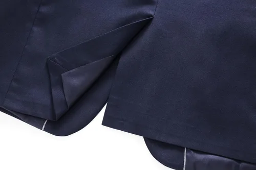 Vista 3 de MOGU Traje ajustado de 2 piezas para hombre, para baile de graduación, negocios, boda, baile (chaqueta de traje + pantalones)