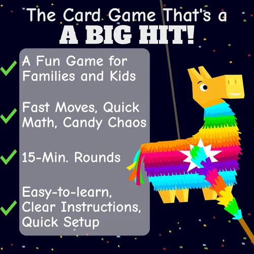 Vista 7 de 3, 2, 1, Piñata! - Divertido juego de cartas familiar para niños y adultos - Juego de fiesta de ritmo rápido para noche de juegos - A partir de 7
