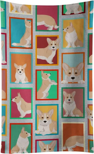 Vista 78 de Caroline's Treasures MLM1160KTWL - Lots of Red Siberian Husky - Toalla de cocina para invitados, toalla de baño decorativa para cara, té, paño