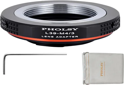 Vista 7 de PHOLSY - Adaptador de lentes compatible con lente Nikon F (tipo G) a cámara MFT M4/3 Manual Mount Converter with Aperture Control Ring Compatible