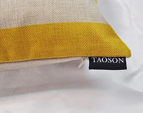 Vista 3 de TAOSON Funda de cojín Chevron Funda de almohada Funda de almohada Zig Zag de lona de algodón Almohada Sofá Manta de lino blanco impreso con cierre
