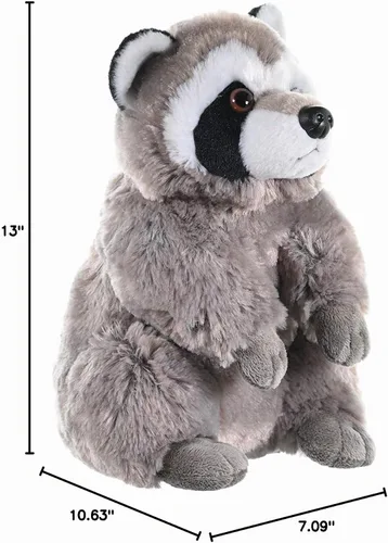 Vista 8 de Wild Republic Peluche de mapache, animal de peluche, regalo para niños, Cuddlekins de 12 pulgadas