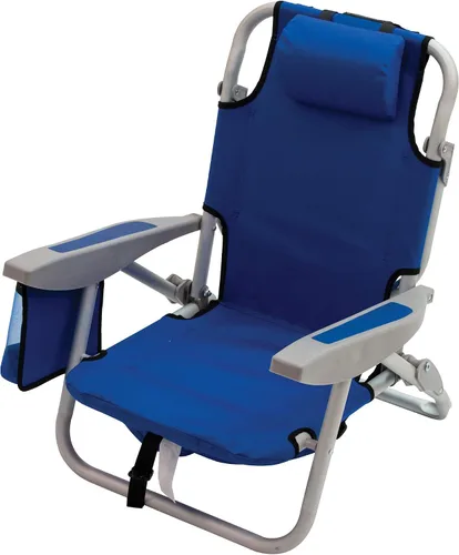 Vista 17 de Rio Beach - Silla de playa plegable de 5 posiciones para niños, color azul
