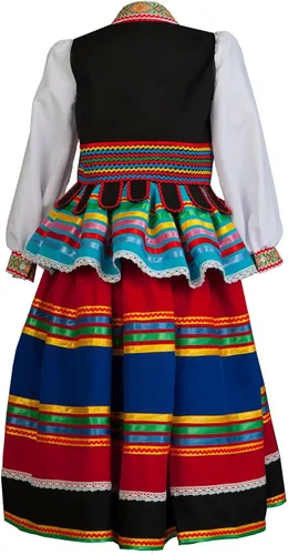 Vista 3 de Disfraz de Polonia para mujer, traje folclórico polaco