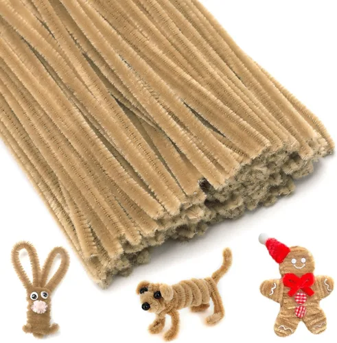 Vista 11 de IOOLEEM Limpiadores de tubería negros, tallos de chenilla para manualidades DIY y decoraciones de fiesta, suministros para arte y manualidades.