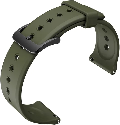 Vista 10 de Ticwatch Pro 5 - Correa de repuesto para reloj inteligente de 0.945 in de ancho, correa de reloj de piel de liberación rápida, correa de reloj Smart