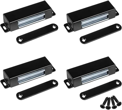 Vista 11 de WOOCH Pestillo magnético para puerta, 50 libras, de acero inoxidable de alta resistencia para cocina, baño, armario, armario, armario, puerta, cajón