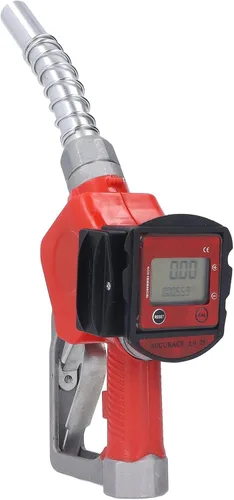 Vista 3 de Fafeicy Boquilla de combustible automática, aleación de aluminio, modelo K28, con medidor digital, apagado automático, bloqueo de 3 posiciones