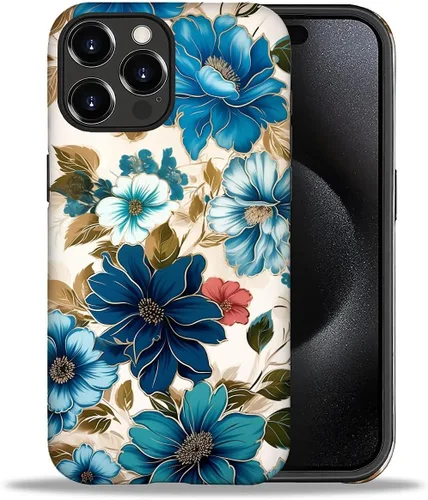 Vista 65 de CARLOCA Compatible con iPhone 12, Funda de Art Deco con patrón, TPU suave + PC duro 2 en 1, Funda protectora única con patrón, antiarañazos, TPU