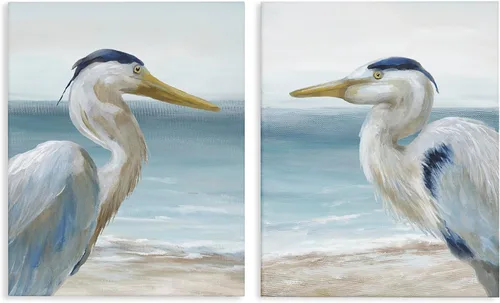 Vista 10 de Stupell Industries Pinturas pacíficas de naturaleza animal con pájaros azules encaramados, lienzo, 16 x 20 Stupell Industries · By Julia Purinton