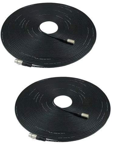 Vista 11 de GLS Audio cables de audio de 25' para micrófonos. Cables con colores con entradas XLR macho a XLR hembra, paquete de 6