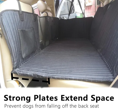 Vista 2 de Cubierta extensor del asiento trasero del coche del perro, relleno no inflable del hueco del colchón del camping