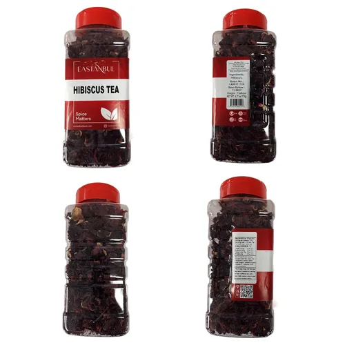 Vista 8 de Eastanbul Té de hibisco hojas sueltas, 6.2 onzas, té de flores de hibisco mediterráneo, hojas de Jamaica, flor de Jamaica, seco, natural, sin
