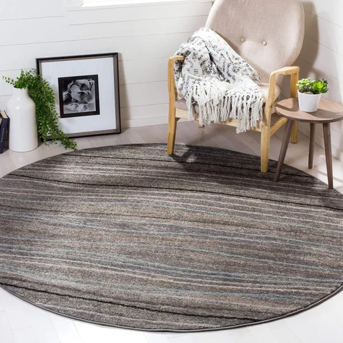 Vista 8 de SAFAVIEH Amsterdam Collection AMS111A - Alfombra para pasillo, 2 pies 3 pulgadas x 8 pies, color crema y beige, diseño moderno de ondas a rayas,