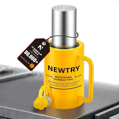 Vista 10 de NEWTRY Cilindro Hidráulico de 10 Toneladas Jack Largo de 4" de Carrera Porta Power Ram Jack Cilindro de Elevación Se Retrae Automáticamente