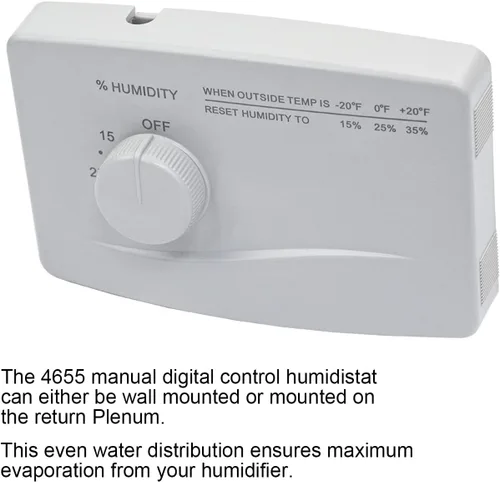 Vista 4 de 4655 Humidistato manual para el humidificador Aprilaire para todo el hogar, humidificador manual del horno del ahorro de agua