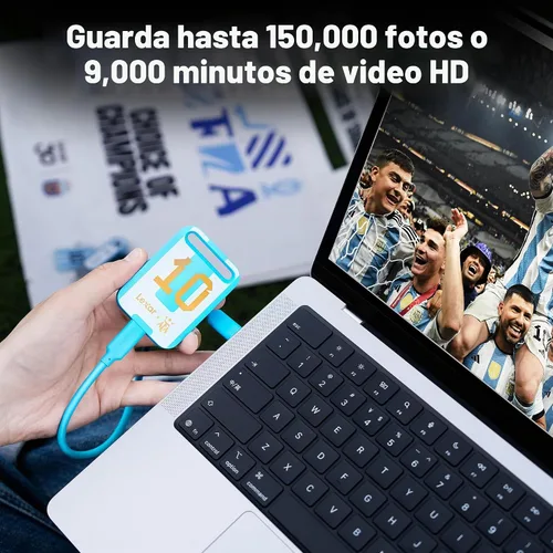 Vista 3 de Lexar SSD portátil Air SL260 de 512 GB, edición AFA, campeonato mundial, compatible con PC y Mac, iPhone, teléfonos inteligentes, tabletas, USB 3.2