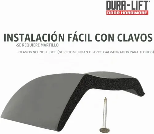 Vista 5 de DURA-LIFT Sello inferior de espuma para puerta de cochera para puertas de 16' de ancho