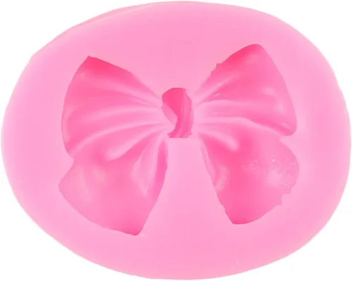 Vista 7 de Molde para fondant con moño, pajarita, molde de silicona para pastel de azúcar y dulces, moldes para manualidades para decoración de pasteles