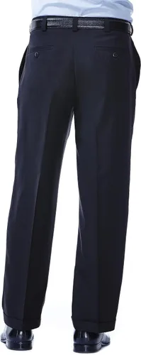 Vista 3 de Haggar E Clo Repreve Stria Classic Fit - Pantalón de vestir plisado frontal para hombre