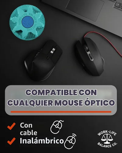 Vista 5 de Sacador mecánico del ratón, sin USB, inalámbrico, silencioso e indetectable Aguamarina