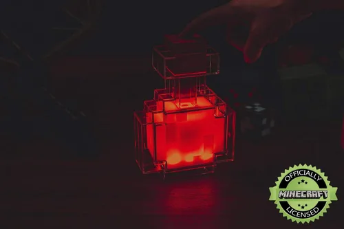 Vista 2 de Minecraft Botella de Poción Lámpara de Escritorio LED que Cambia de Color Luz Nocturna de 7 Pulgadas