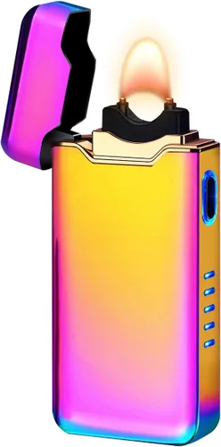 Vista 10 de COZYLIFE Encendedor de arco eléctrico con sensor táctil, encendedor de arco electrónico de llama de alta potencia, recargable por USB, resistente al