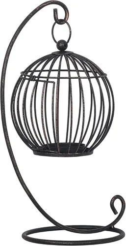Vista 9 de Asense Portavelas de metal, modernos candelabros rústicos de granja, faroles decorativos para interiores y exteriores, mantel de mesa, estilo 1