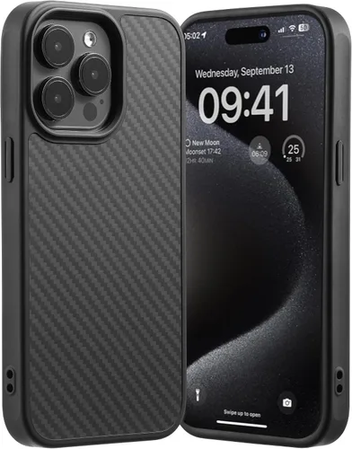 Vista 78 de Tigowos Funda magnética para iPhone 15, resistente a las caídas, sensación de piel mate, a prueba de golpes, ajuste delgado para iPhone 15, negro