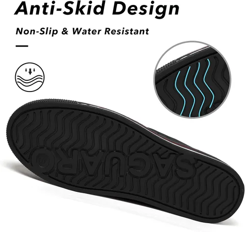 Vista 7 de SAGUARO Zuecos de jardín para hombre y mujer, zapatos casuales unisex de secado rápido, sandalias de verano antideslizantes para playa