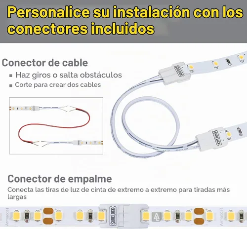 Vista 8 de Armacost Lighting RibbonFlex Pro - Tira de luces LED blancas de 24 V, 120 LED/m, 3000K, 32.8 pies 146250 Blanco suave