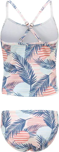 Vista 2 de Traje de baño de dos piezas para niñas, tankini hawaiano con volantes