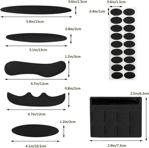 Vista 4 de Kit de acolchado para casco, almohadillas universales de espuma de repuesto para bicicleta, motocicleta, accesorios para casco (negro, juego de 1)