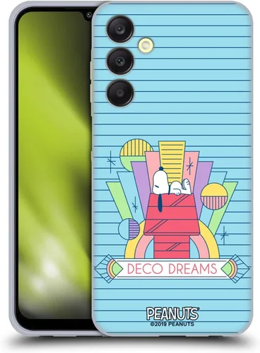 Vista 131 de Head Case Designs Snoopy Deco Dreams - Funda de gel con licencia oficial de Peanuts Blue Pattern [protección de grado militar] compatible con Google