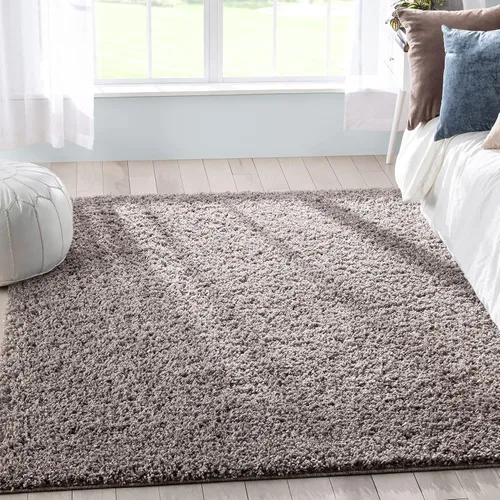 Vista 10 de 3Well Woven Elle Basics Emerson Shag Camino de pasillo, texturizado, azul oscuro, de 3 x 10, 2'7" x 9'6