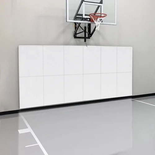 Vista 10 de Acolchados de Pared para Gimnasio Almohadilla de Protección de Pared para Cancha de Baloncesto - Colchoneta de Pared de Espuma Gruesa de 2" Negro