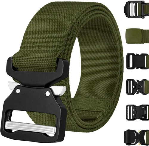 Vista 12 de TECEUM Tactical Belt – Heavy-Duty & Quick Release – Military, Work, Rigger, Duty & Utility Belt for Men