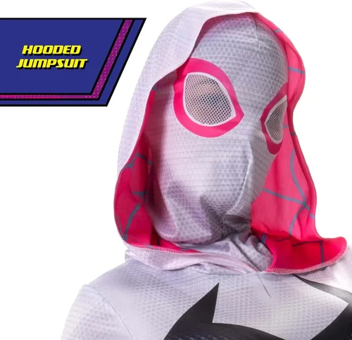 Vista 4 de Jazwares Inc. - Disfraz de Spider-Gwen para adultos, talla XS
