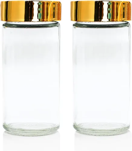 Vista 8 de 2 tarros de especias negras, botellas de vidrio de condimentos de 3 onzas, recipiente para especias, frascos de especias vacíos, botellas redondas