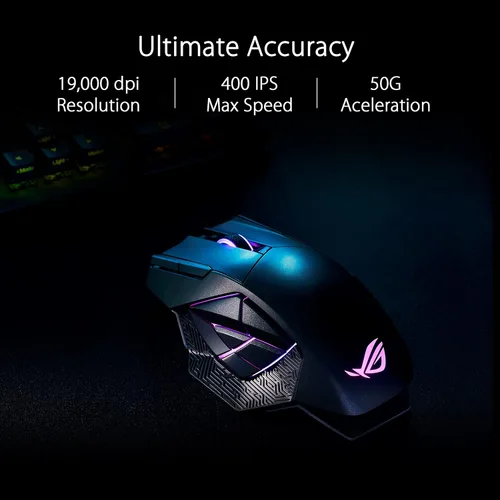 Vista 3 de ASUS ROG Spatha X - Mouse inalámbrico