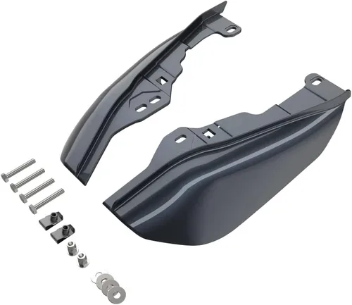 Vista 132 de Advanblack Deflectores de aire Road Glide de marco medio 2024 compatibles con Harley Touring Street Glide, Road King, Electra Glide, 2009-2025