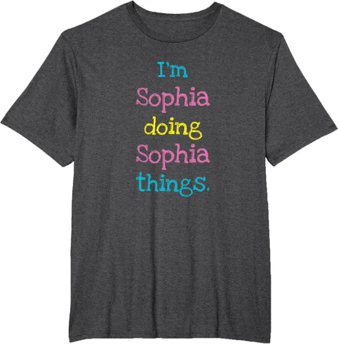 Vista 58 de Sophia - Camiseta con texto personalizado para niñas