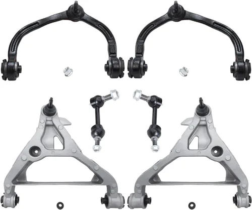 Vista 145 de Detroit Axle - Kit de brazos de control delantero para Chevy Silverado 1500 GMC Sierra 1500 GMC Sierra 1500 Avalanche Yukon Tahoe Escalade ESV EXT