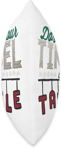 Vista 2 de Chicago Designs Don't Get Your Tinsel in A Tangle - Almohada de 16 x 16 pulgadas, multicolor
