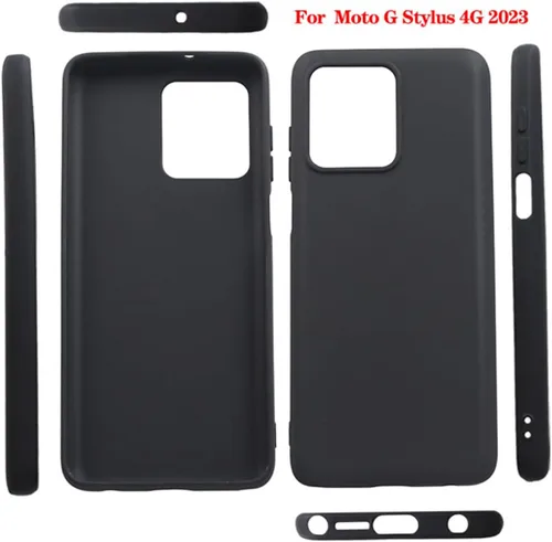 Vista 2 de Funda para Moto G Stylus 4G 2023, Moto G Stylus 4G 2023, funda protectora de silicona suave de TPU para Motorola Moto G Stylus 4G 2023 (negro)