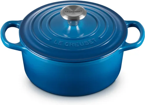Vista 21 de Le Creuset Horno holandés redondo Signature de hierro fundido esmaltado, 4.5 cuartos de galón., Artichaut